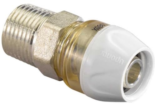 Uponor RTM Steckfitting Übergang mit Aussengewinde 32 x 3mm - 1 Zoll | für Mehrschichtverbundrohr und Aluminiumverbundrohr, DVGW Zertifiziert