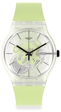 Swatch Reloj New Gent Bio SO29K106 Green Daze, Correa