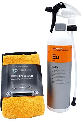 Koch Chemie 1000ml Eulex Klebstoff & Fleckentferner Spray Set (Sprühkopf + Mikrofasertuch)