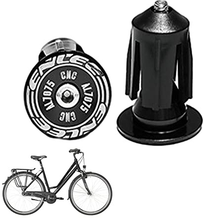 Rosixehird Bouchons d'Guidon vélo - Bouchon d'Guidon vélo Montagne, léger et Ferme | 1 Paire d'embouts Guidon