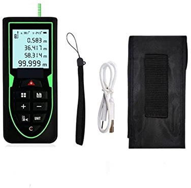 Equipo topográfico Telémetro láser 100 m 50 m Cinta de medidor de distancia láser Medición de telémetro infrarrojo Herramienta de cinta digital GPS de mano (Color : Green Recharge 70m, Size : X)