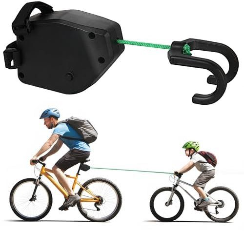 Abschleppseil Fahrrad Kinder,Fahrrad Abschleppseil, Einziehbare Bike Fahrrad Abschleppgurt Zugsystem, 2.5M Fahrrad Traktionsseil,Eltern Kind Zugseil Abschleppseil Traktionsseil,Tragfähigkeit 500 lbs