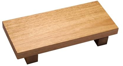 perfk Piedistallo in Legno Vassoio con Piedini Portavasi Vassoio portasapone Rustico Riser in Legno per lavello Bancone della Cucina Decorazioni per