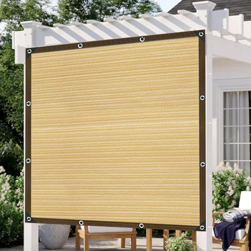 Tenda da sole – Rete ombreggiante da giardino con occhielli, protezione solare per esterni, per balcone, serra, piante, terrazzo, pollaio, piscina, antivento, permeabile all'acqua