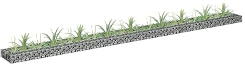 ZEYUAN Gabionen-Hochbeet Verzinkter Stahl 360x30x10 cm, Pflanzkübel, Kräuterbeet, Hochbeete-kit, Pflanztrog, Vertikalbeet, Pflanzgefäße - 145640