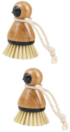 Beavorty 2St Reinigungsbürste Pilzwäscher Mini-Bürste Facilitation Pinsel küche Gemüse Kartoffel Fruchtpinsel Kunststoff-Reinigungsschrubber vertikal Topfbürste Boden Waschmaschine Bambus