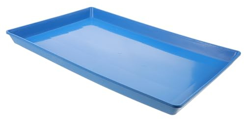 Milisten Vassoio per Traversine per Cani Porta Traverse Cani 60x90, Cassettino in Plastico Blu, Facile da Pulire a Tenuta Stagna per Gabbia | Antiperdita, per Gabbia e Kennel, Supporto Fondo Sagomato per Uso Domestico