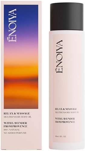 Aceite Corporal para Masajes 150 ml - Relajación para Músculos - Efecto Anti Estrés - Aroma Suave y Equilibrado - 100% Natural