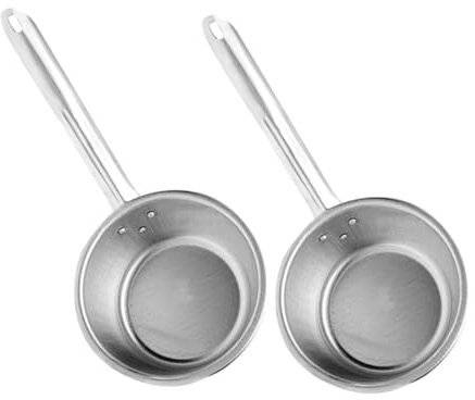 FUNOMOCYA 2pezzi Cucchiaio Metallo Per Zuppa Cucchiaio Da Bagno Alluminio Per Uso Domestico Utensili Da Cucina Per Servire e Lavaggio Frutta