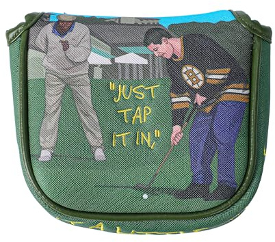 Mallet Putter Cover, Funny Driver Golf Club Headcover, Blade Putter Head Cover Magnetic, Golf Gifts Golf Accessories for Men and Women Golfers (TAP IT in, Mallet Putter)