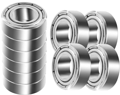 TICFOX 10 stycken 6900 ZZ miniatyr spårkullager, kullager 10 mm x 22 mm x 6 mm, metall dubbeltätning spårkullager för skateboard, skoter, inline-skateboards, gör-det-själv, svarvbänkar, motorer