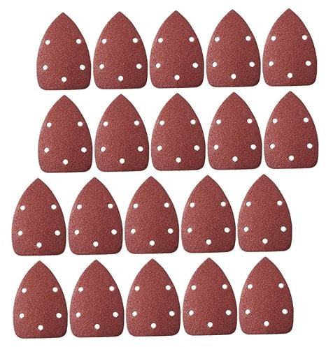 HOMOCONO 20pièces Disques De Ponçage Triangulaires Autoadhésifs Oxyde Aluminium Lot De Grain Pour Meulage Et Finition Des