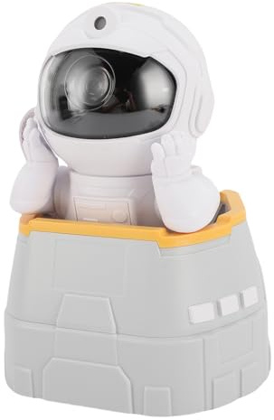 Fockety Proyector de Astronaut, Proyector de Luz Nocturna de Estrella LED Bluetooth, Proyector de Estrellas de Ambiente de Altavoz de Control Inalámbrico, Lámpara de Noche de ángulo de