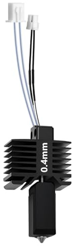Premium All-Metal Hotend für Bambu Lab X1/X1C: 0.4mm Hotend Assembly mit gehärteter Stahldüse, 24V 48W Keramik-Heizer & Hochtemperatur-Thermistor - Komplettersatz für X1C 3D-Drucker