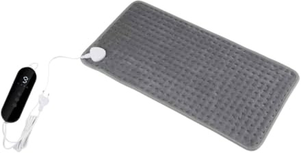 WATIIFUFU Almohadilla Térmica Pequeña Lavable 60x30 Cm para Alivio Muscular Temperatura Ajustable, Protector Lumbar Multifuncional Morado, Calentador Eléctrico Portátil para Espalda, Cuello