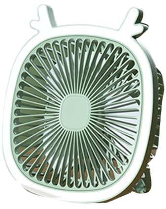 Kalttoy Ventilador de escritorio USB con luz LED, ventilador de 3 velocidades, silencioso, recargable, potente para el hogar, dormitorio, mesa recargable al aire libre