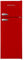 respekta Frigorifero retrò con vano congelatore/rosso / 145 x 54 x 57 cm / 233 L di capacità utile/piedini regolabili/sbrinamento automatico/funzione di congelamento rapido / KS144VR