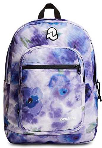 Invicta Jelek Zaino Scuola Media Ragazza, Scuola Elementare, Scomparto PC, Tasca Borraccia, lilla