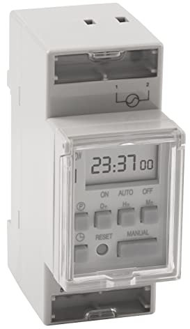 MC Power - Digitale Zeitschaltuhr I STE-5 I 8 Programme, Schaltuhr per App einstellbar (Bluetooth) I 230V, für Schalttafel-Einbau, 1.800W I Zeitsteuerung von Licht, Alarmanlage, Bewässerung