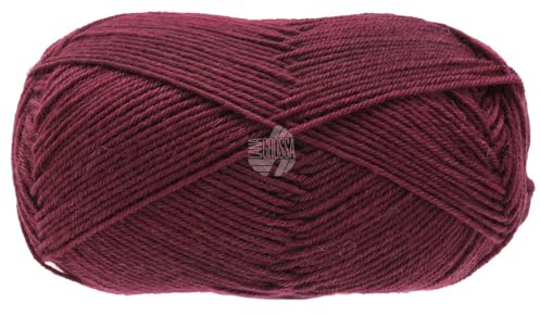 LANA GROSSA Meilenweit 50g Cashmere | Sockenklassiker, waschmaschinenfest | Handstrickgarn aus 70% Schurwolle (superwash), 25% Polyamid & 5% Kaschmir | 50g Wolle zum Stricken & Häkeln | 210m Garn FB44