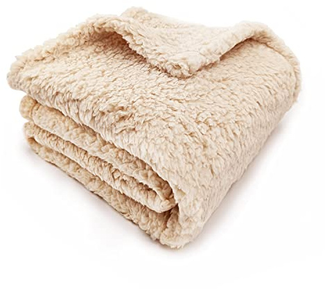 SUOXU Hundedecke, weich, warm, flauschig, Fleece-Schlafmatte, Bettüberzug, für Hunde und Katzen, Haustierdecke, geeignet für kleine, mittelgroße und große Hunde, 100 x 120 cm, maschinenwaschbar