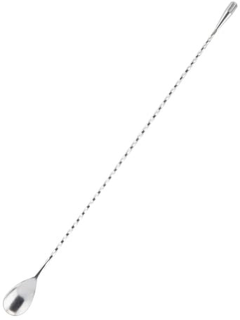 Stainless Steel Bar Spoon / 40cm-16 inch Extra Long/Spiral Tear Drop/Mixing Cocktail Mixology/Weighted Easy Stir