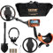 VEVOR Metalldetektor Kit für Erwachsene Multifunktionaler Profi-Detektor mit 7 Modi Metallsuchgerät wasserdichte 25,4cm Spule für Größere Tiefe, mit Schaufel und Tragetasche, Schwarz & Orange