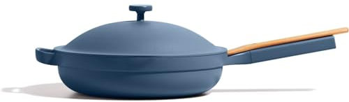 Our Place Large Always Pan 2.0-32cm (3.8L) Nonstick, Toxin-Free Ceramic Cookware | Patented 10-in-1 Aluminum Frying & Sauté Pan | Safe for Oven, Induction & All Cooktops up to 232°C | Blue Salt
