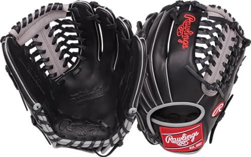 Rawlings | FOUNDATION Baseball Glove | Right Hand Throw | 12 - Modified Trap-Eze Web | Black/Grey