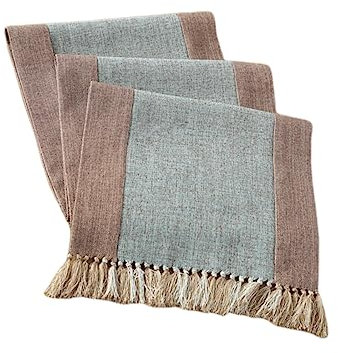 MAGICLULU Cotton Tischläufer Mit Quasten Waschbar Und Wiederverwendbar Für Haushalt Und Party Hübsches Design Für Warme Und Stilvolle Atmosphäre