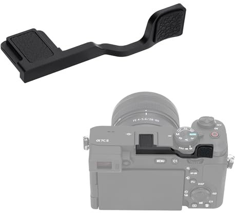 JJC A7CII A7CR Thumbs Up Grip Hot Shoe Thumb Support Handgrip for SONY A7CII A7CR ILCE-7CM2 ILCE-7CR Camera, Enhanced Grip for One-Handed Shooting