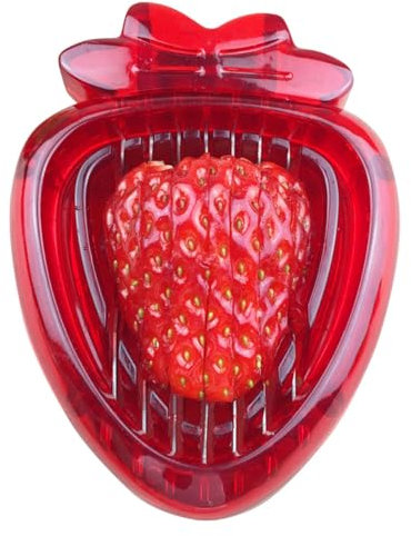 Gadget de cuisine trancheuse à fraises, trancheuse à fruits,Trancheuse à fruits avec coupe-fruits en acier inoxydable - Outil de tranchage de légumes polyvalent pour trancher les tomates cerises, déco