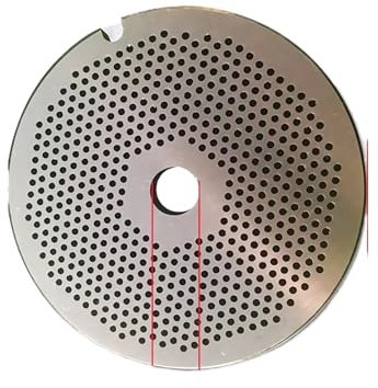 32 Tritacarne Lama in Acciaio Inox Piastra di Uscita Carne Tipo 32 (Diametro Foro 2 mm)