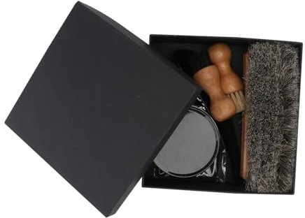 Veemoon Leather Shoes Care Kit Shoe Polish Cream for Travel and Black and Colorless