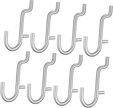 QUMIIRITY 20pièces Crochets Pour Panneau Perforé Accessoires Organisation Mural Kit De Rangement Pour Salle De Bricolage Suspendez Outils Et Articles