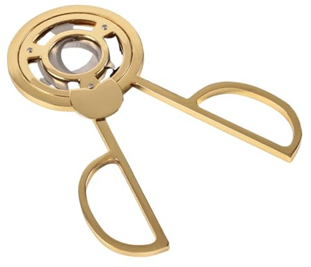 Cortador de cigarros de triple blade: herramienta de bolsillo chapada de oro de acero inoxidable con cuchillas afiladas, cortador de cigarros cubanos y premium | Para dispositivos de viaje, fumar