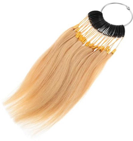 STOBAZA Echthaar Haarfärbe Übungsset Strähnen Farben Natürliches Gefühl Für Salon und Anfänger Haarfarbe Testen Färbe Friseur Aufheller Zubehör