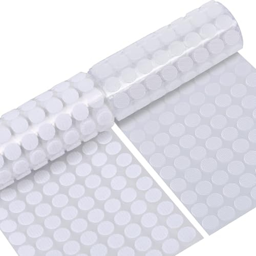 1008 Stück Klettpunkte Selbstklebend 10mm, Self Adhesive Klebend | 504 Paare Aus Nylon Und Polyester, Starke Kleberückseite, 10 MM Für Papier, Glas, Leder Und Metall