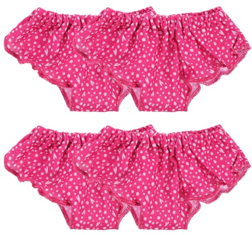 YARNOW Lot de 4 Culottes pour Poupée 18 Pouces sous-Vêtements en Tissu Léger Accessoires de Vêtements de Poupée pour Jeu de Rôle pour Jouets et Déguisements Garçon et Filles