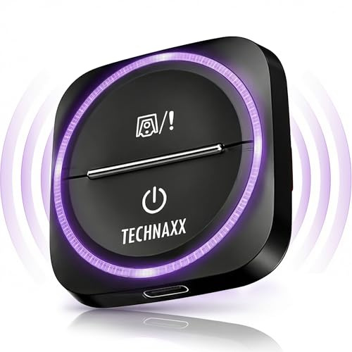Technaxx Verkehrswarner mit Blitzer.de – Straßenverkehrswarner mit Gefahren- & Geschwindigkeitswarnung, LED-Benachrichtigung, Auto-Aktivierung, kompatibel mit Apple CarPlay & Android Auto - TX-387