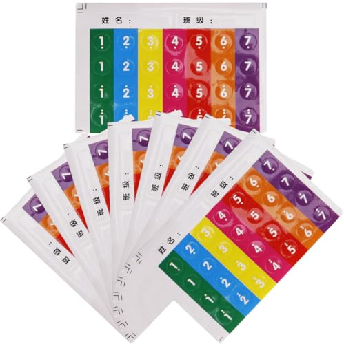 SILENRADAWN 8 Stück Panflöten Aufkleber für Anfänger mit Musiknoten Leicht zu Kleben und Abziehbar Bunte Sticker für Panflöteninstrumente als Praktisches Zubehör