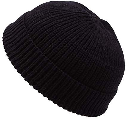 TININNA Unisex Rollmütze Winter Strickmütze kurz Herren Fischermütze Fishermans Beanie Mütze Dockermütze Seemannsmütze Damen Warme Wintermütze Wollmützen