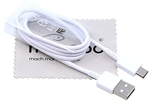 Ladekabel für Original Samsung Datenkabel für Samsung Galaxy A20 A21s A31 M11 M20 M21 M30 M31 M40 S10 Lite Note 10 Lite USB Typ-C mit mungoo Displayputztuch