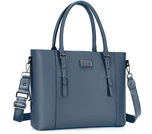 MOSISO Laptop Tasche (15-16 Zoll),PU Leder Umhängetasche Tragetasche