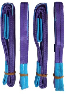 Hebeband EN 1492-1 Hebegurte Hebebänder Set mit 4 Stück Tragfähigkeit 1 to 1000 kg Nutzlänge 3m