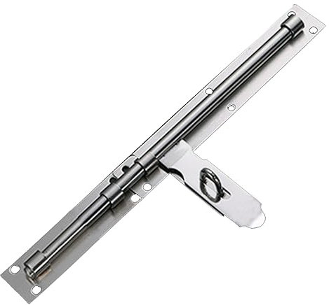 Bustlwor Sicherheitstürriegel aus Edelstahl, Tür Riegelschloss, Tür Riegel Schiebeschloss, Einfach zu Montieren, Geeignet für Innen- und Außentore in Gärten, Garagen (53.33 cm/16 Zoll)…