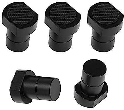 5 Stück Aluminiumlegierung Bankhaken, Bank-Hundeklemme Holzbearbeitungstisch Spannbacken Positionierung Hobelstopfen Hunde-Klemme Hobelbank Zubehör, Bank-Hunde für Bankhaken 19/20MM Loch (19 MM)