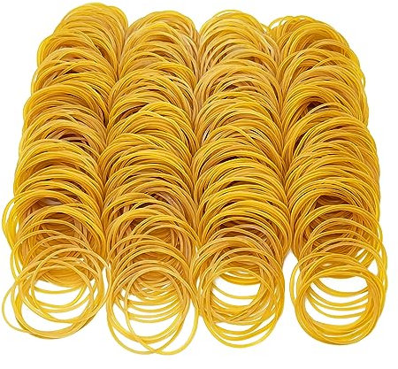 Elastic Bands Rubber Bands, Approx. 300-320 PCS High Elasticity Rubber Bands, Natural Band for Home School Office, Stationery Office Supplies, 38MM