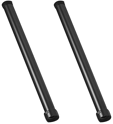 NIEI 2X Tubo Extensor de Ducha Negra Tubo Mezclador de Ducha de 30 cm de Longitud Tubos de Ducha de Latón Baño
