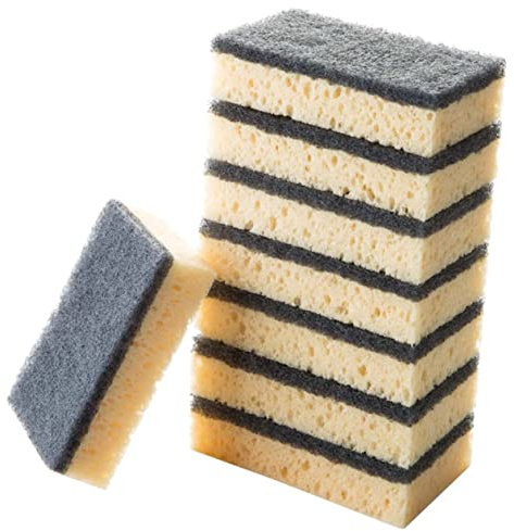 Gatuida 8pcs Multi-Purpose Cleaning Sponge Wash Scrubbing Pad Kitchen Bathroom Dish Sponge for Cleaning Pads Use